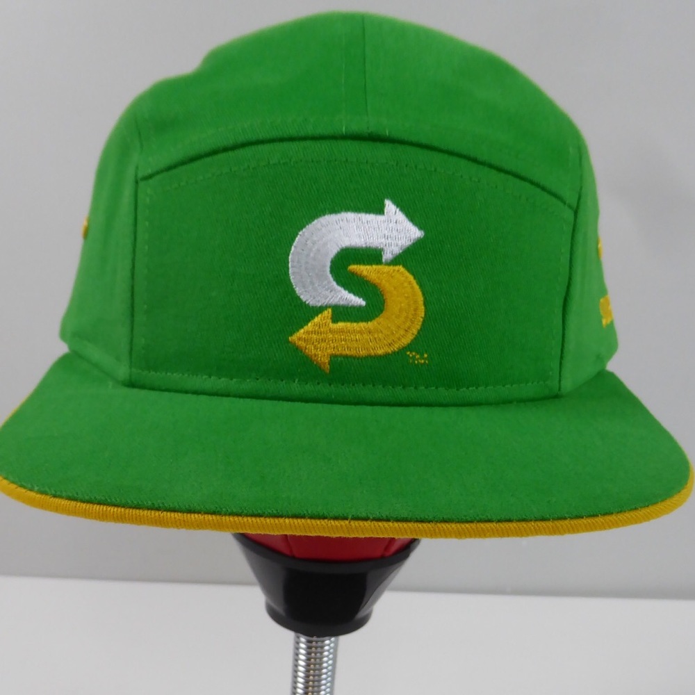 Subway Sandwich Shop Authentic 5 Panel Camp Hat Embroidered SnapBack NEW - Picture 7 of 7